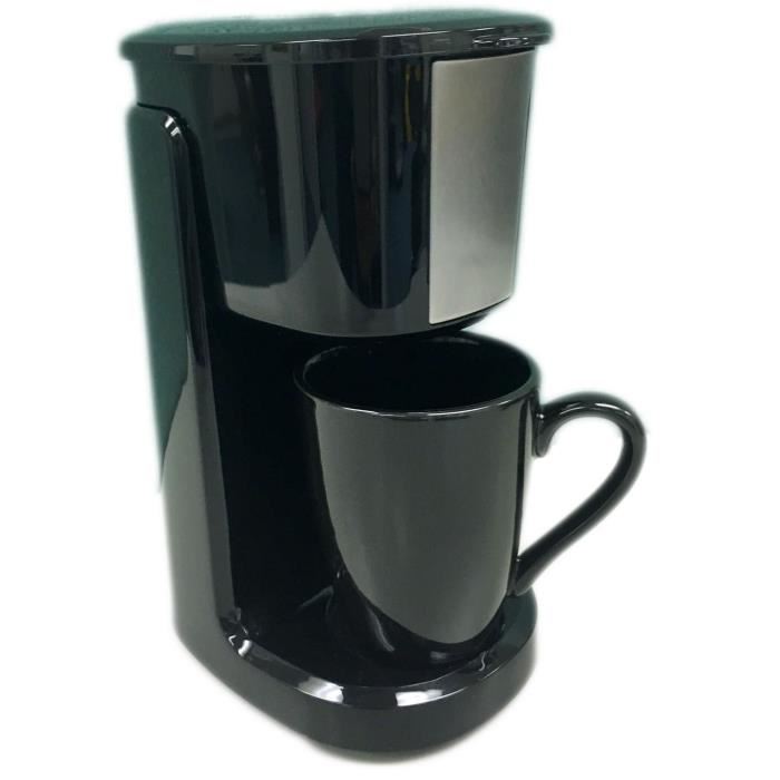 Cafetiere Filtre 12v 1 Tasse - Htc Equipement - Noir - Pratique Pour Voiture Et Camping