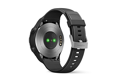 Huawei Watch 2 Sports - 45 mm - carbone noir - montre intelligente avec bande sport - taille de bande 140-210 mm - affichage 1.2 - 4 Go - Wi-Fi, NFC, Bluetooth 4.1 EDR - 40 g