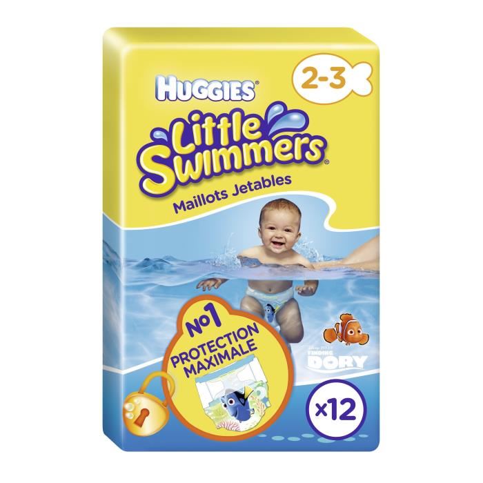 HUGGIES Couche de bian Little swimmers Taille 23 12 couches de bian