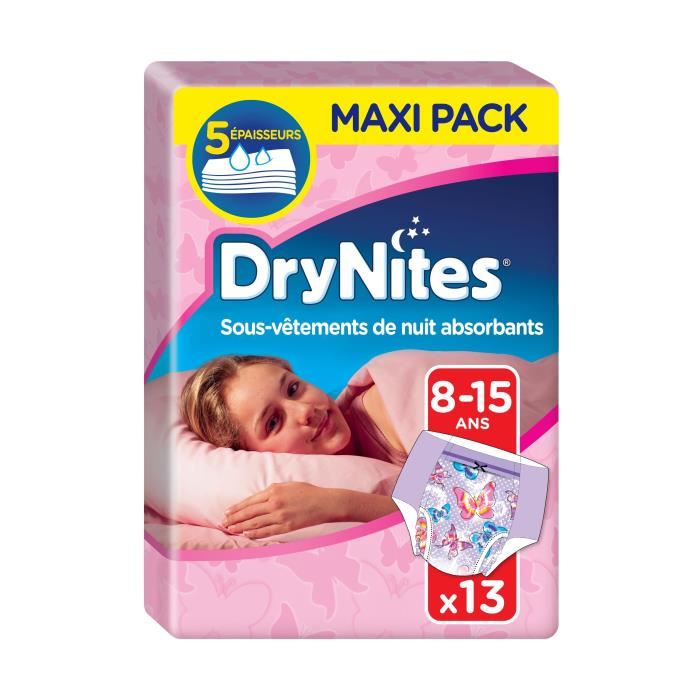 Drynites Culottes De Nuit Filles 8 - 15 Ans