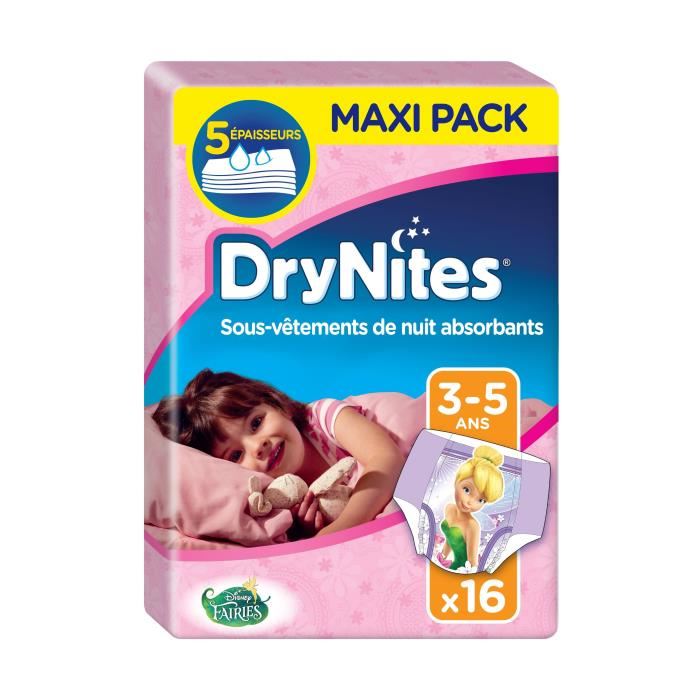 Drynites Culottes De Nuit Filles 3 - 5 Ans