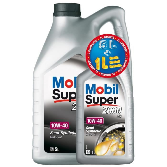 Huile MOBIL S2000 10W40 51L Essence gratuit