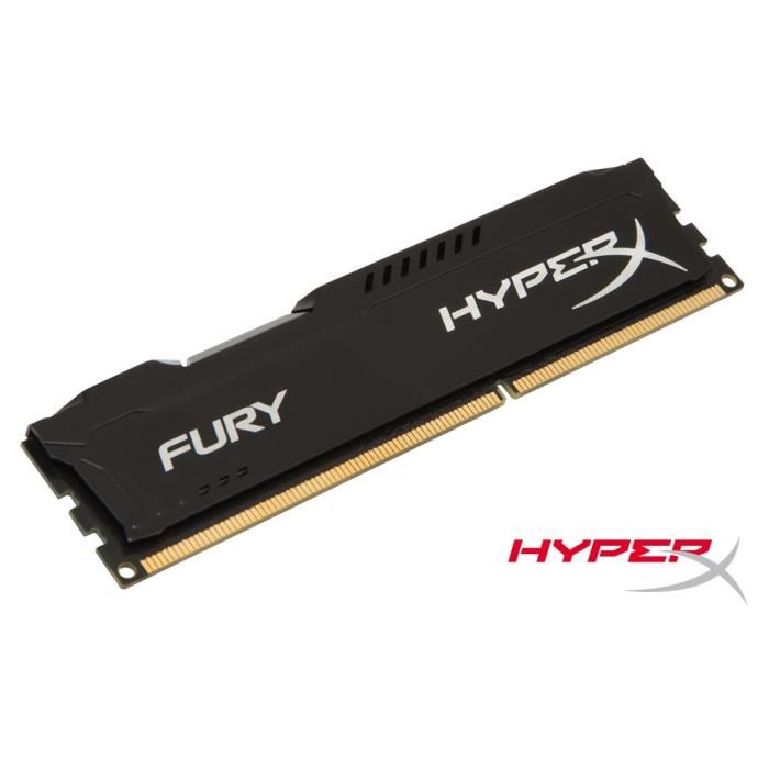 Hyperx Fury Black Ddr3 8go 1866mhz Cl10 240-pin Dimm - Hx318c10fb/8