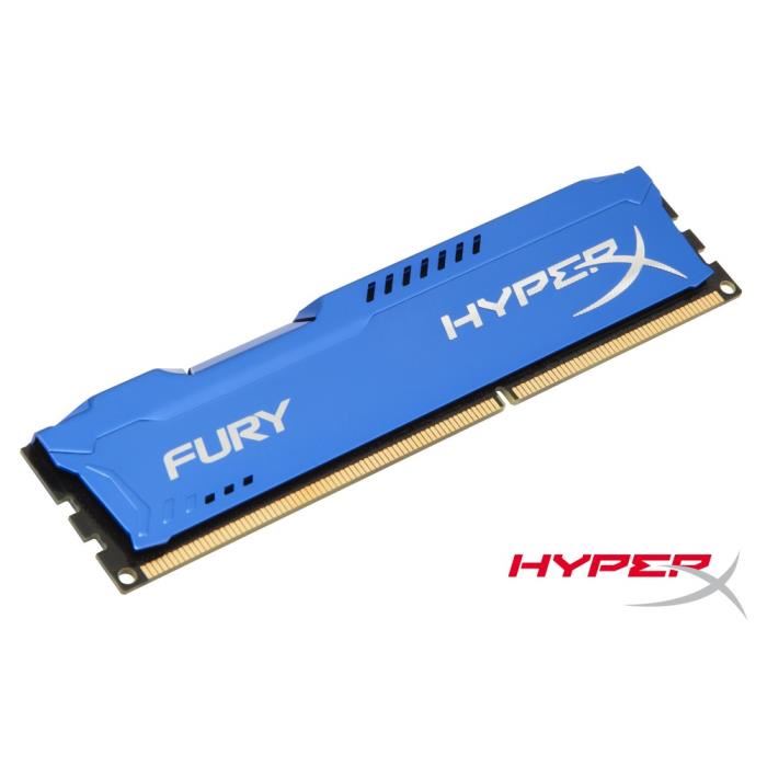Hyperx Fury Blue Ddr3 8go 1600mhz Cl10 240 Pin Dimm Hx316c10f8