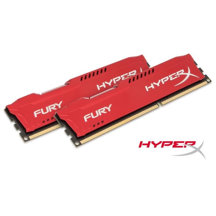 Hyperx Fury Red 8go Ddr3 1600m Hx316c10frk28