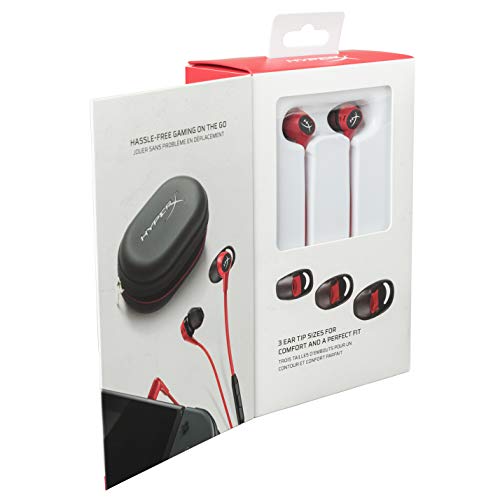 Hyperx Cloud Earbuds - Écouteurs Filaires Pour Nintendo Switch - Noir/rouge