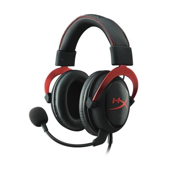 Hyperx Micro Casque Gamer Cloud Ii Filaire Rouge Surround 71 Ps4xbox One