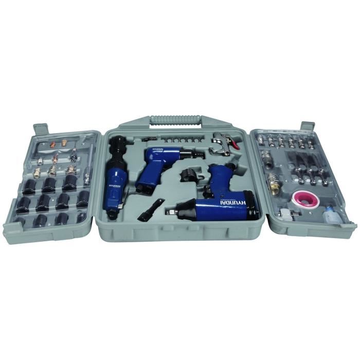 Hyundai Kit 3 Outils A Air Comprime 50 Pieces Hac50pcs