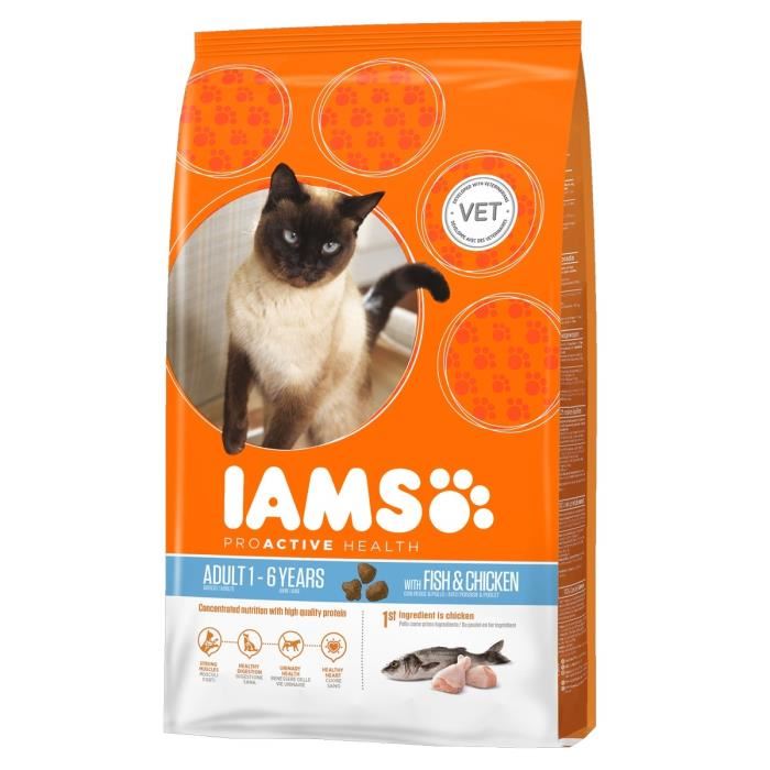 Iams Croquette Au Poisson Pour Chat Adul...