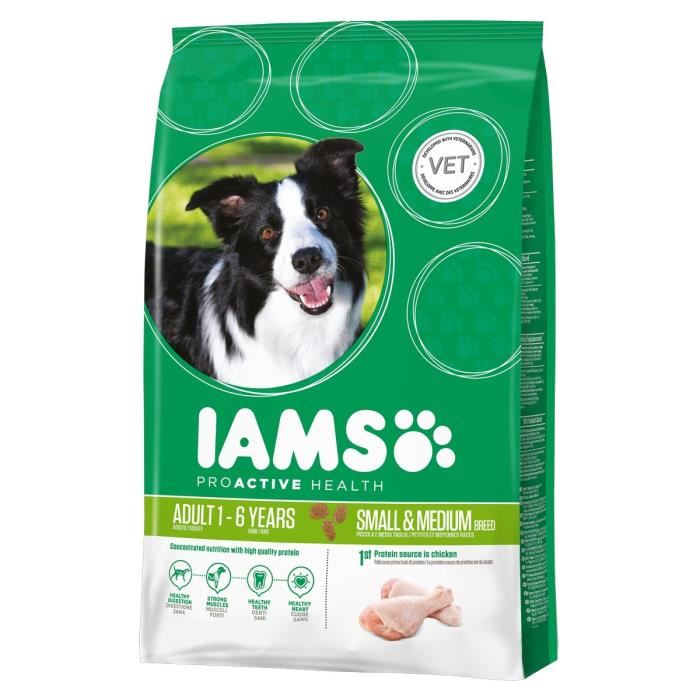 Iams Adult Small & Medium Breed, pour Chien 12 kg