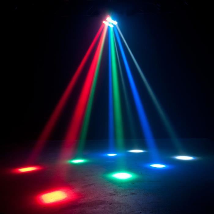 Effet De Lumiere - Ibiza Light - Led8-mini - 8 Led Cree Rgbw 3w - Dmx 10/14 Canaux - Autonome Strobo