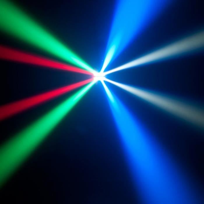 Effet De Lumiere - Ibiza Light - Led8-mini - 8 Led Cree Rgbw 3w - Dmx 10/14 Canaux - Autonome Strobo