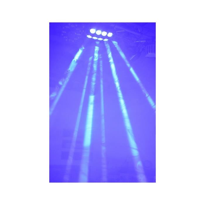Effet De Lumiere Spider - Ibiza Light - Quad8-fx - Led Cree Rvbb 10w - Pan 540° - Tilt 205°