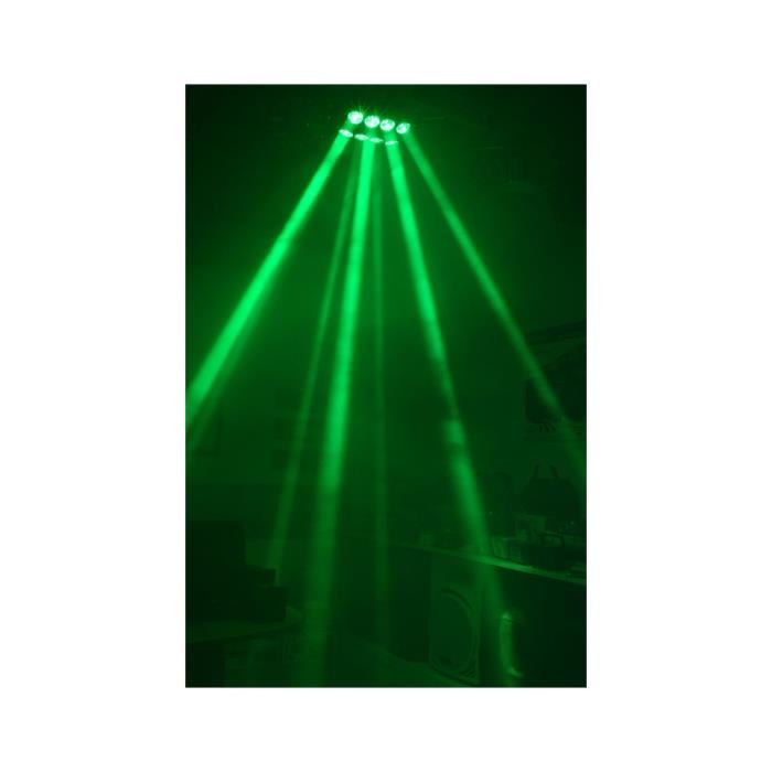 Effet De Lumiere Spider - Ibiza Light - Quad8-fx - Led Cree Rvbb 10w - Pan 540° - Tilt 205°