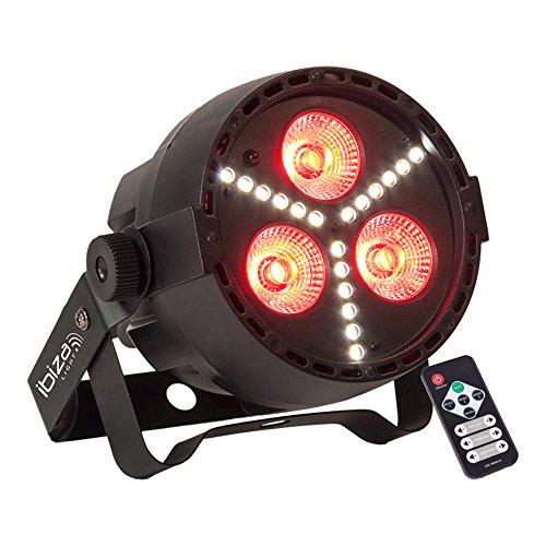 Ibiza Light Par-mini-str - Projecteur Par A Led Rgbw 4-en-1 Avec Stroboscope A Led Smd