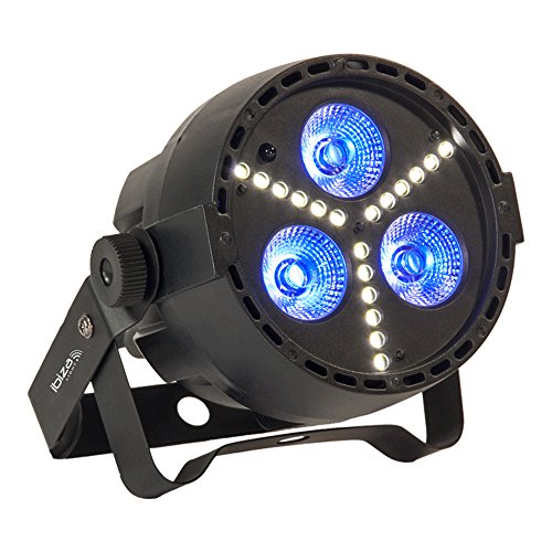 Ibiza Light Par-mini-str - Projecteur Par A Led Rgbw 4-en-1 Avec Stroboscope A Led Smd