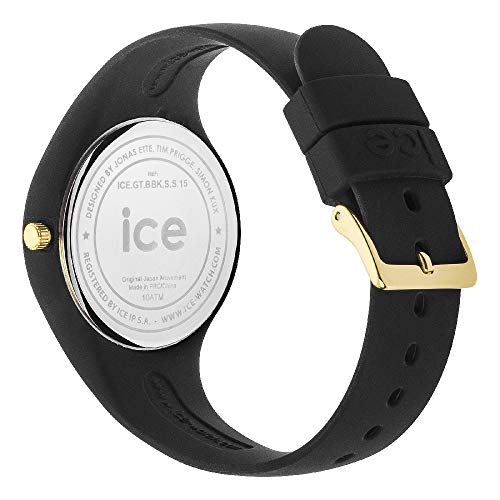 Ice-watch - Ice Glitter Black Numbers - Montre Noire Pour Femme Avec Bracelet En Silicone - 015347 (extra Small)