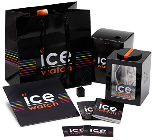 Ice-watch - Ice Glitter Black Numbers - Montre Noire Pour Femme Avec Bracelet En Silicone - 015347 (extra Small)