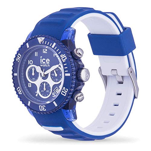 Ice-watch - Ice Aqua Marine - Montre Bleue Pour Homme Avec Bracelet En Silicone - Chrono - 001459 (medium)