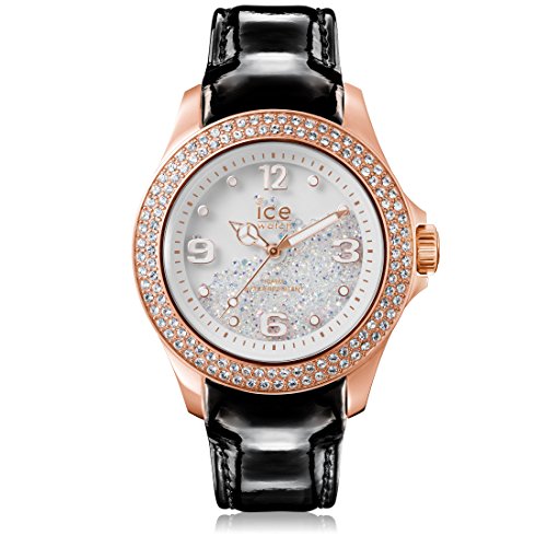 Montre - Ice-watch - Ice Crystal Rose-gold Black - Cuir - Analogique - Femme