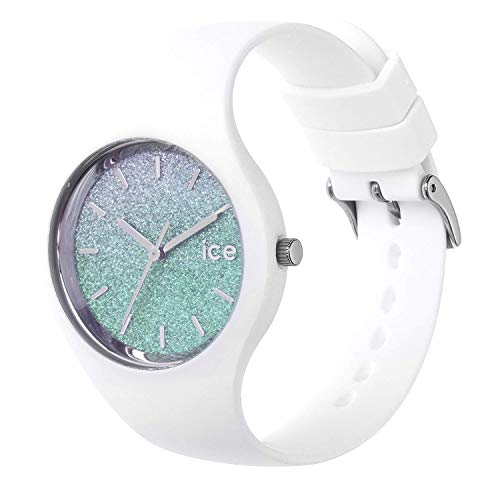 Ice-watch - Ice Lo White Turquoise - Montre Blanche Pour Femme Avec Bracelet En Silicone - 013430 (medium)