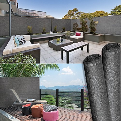 Idmarket Brise Vue Haute Densite Gris 2 X 10 M 300 Gr/m² Qualite Pro