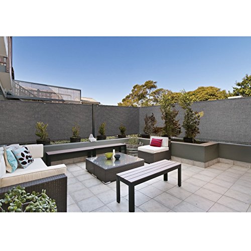 Idmarket Brise Vue Haute Densite Gris 2 X 10 M 300 Gr/m² Qualite Pro