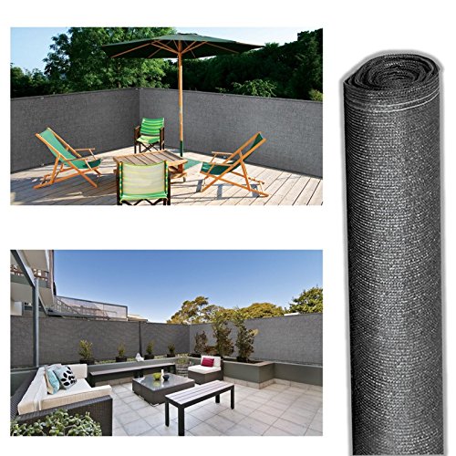 Idmarket Brise Vue Haute Densite Gris 2 X 10 M 300 Gr/m² Qualite Pro
