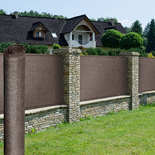 Idmarket Brise Vue Renforce 1,5 X 10 M Taupe 220 Gr/m² Luxe Pro