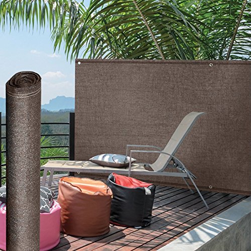 Idmarket Brise Vue Renforce 1,5 X 10 M Taupe 220 Gr/m² Luxe Pro