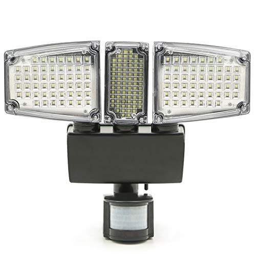 Idmarket Projecteur Solaire 3 Tetes 178 Led Detecteur De Mouvement