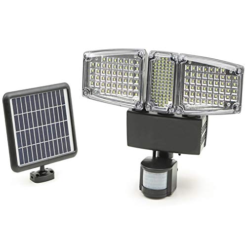 Idmarket Projecteur Solaire 3 Tetes 178 Led Detecteur De Mouvement