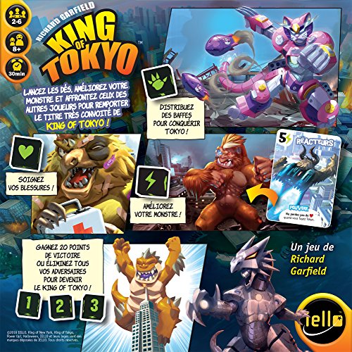 Iello - King Of Tokyo - Jeu De Societe - Jeu De Reflexion