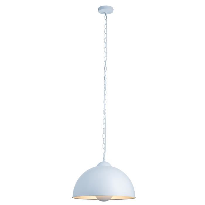 Suspension Moderne Et Design Fernanda Blanc Et Argent