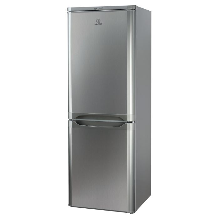Refrigerateur Combine Indesit Ncaa 55 Nx Classe A Acier Inoxydable
