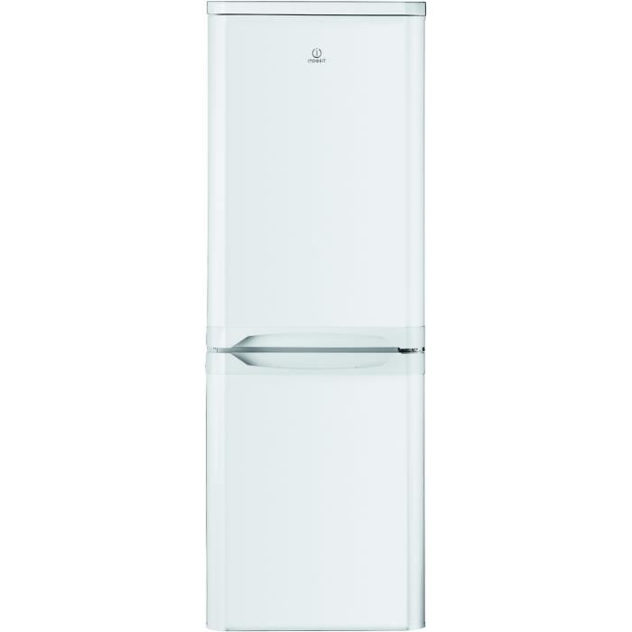 Indesit Ncaa55 Refrigerateur Congelateur Bas 217l 15067 Froid Statique L 55cm X H 157cm Blanc