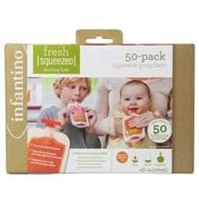 Infantino Recharge 50 Gourdes Jetables Infantino Squeeze Station 118 Ml