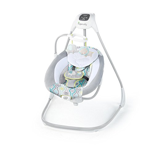 Ingenuity Balancelle Transat Bebe Electrique Pivotante 180° Everston 6 Vitesses Cadeau Bebe
