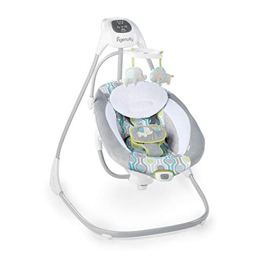 Ingenuity Balancelle Transat Bebe Electrique Pivotante 180° Everston 6 Vitesses Cadeau Bebe