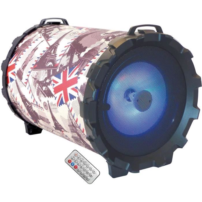 Inovalley Hp43uk Enceinte Lumineuse Karaoke Bluetooth