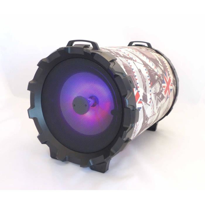 Inovalley Hp43uk Enceinte Lumineuse Karaoke Bluetooth