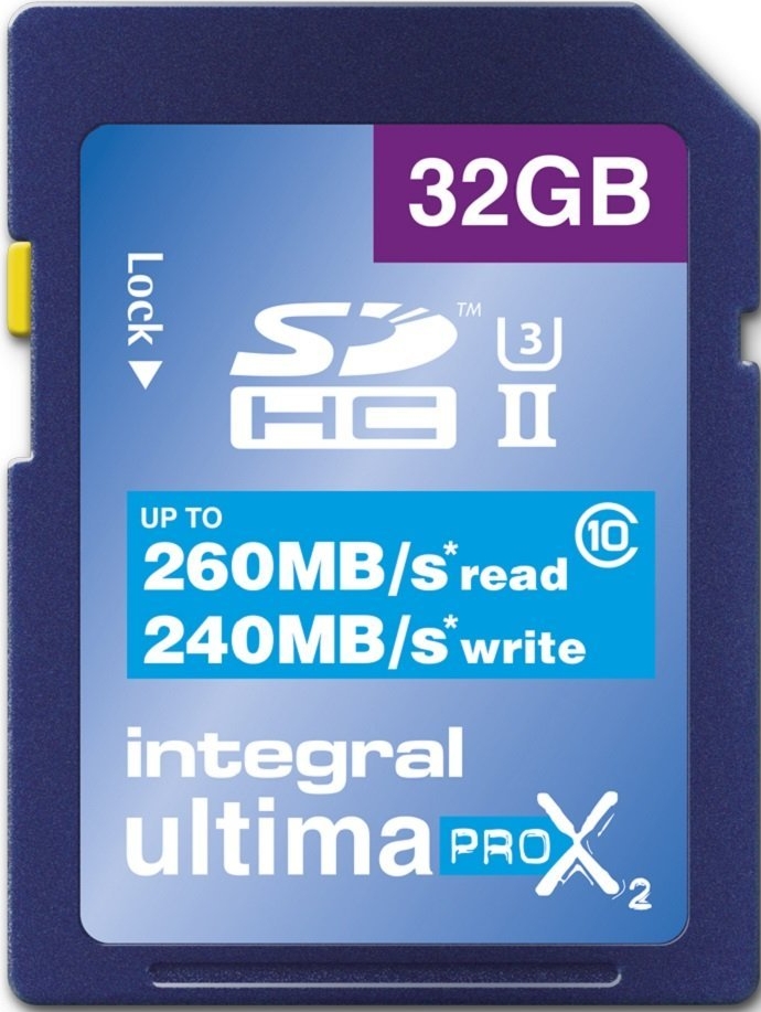 Integral Carte Sdhc Ultima Prox 32gb V90 280240mbs Class 10