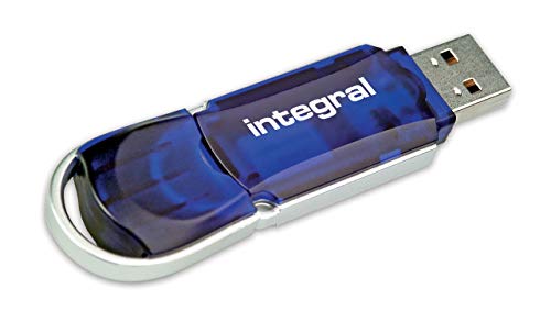 Cle USB, capacite 32 Go Courier, USB 2.0, bleu translucide, temoin lumineux de lecture / ecriture, legere et compacte