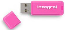 Integral cle USB Neon 32Go Rose