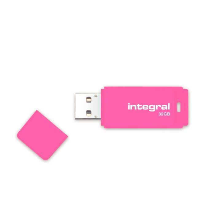 Integral 32gb Neon Rose Usb 2.0 Cle Usb