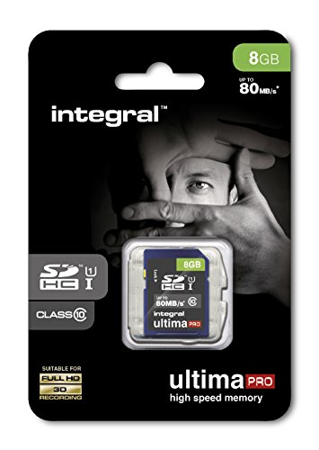 INTEGRAL Carte SDHC Ultima Pro 8GB (80MB/s) (Class 10)