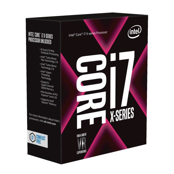 INTEL Processeur Core i7 7820X X series Socket LGA2066 11Mo Cache Jusqua 430 GHz