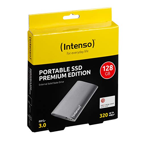 Disque Ssd Externe Portable Intenso - Premium Edition - 128 Go - Usb 3.0 - Antichoc