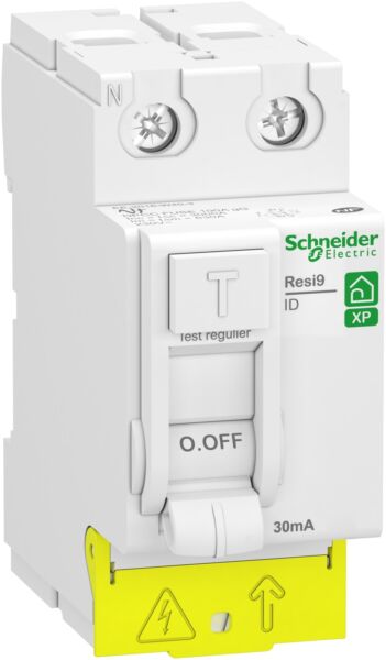 SCHNEIDER ELECTRIC Interr. diff. Resi9 XP peignable - 2P 40A 30mA - Type A - Alim. Bas - Schneider