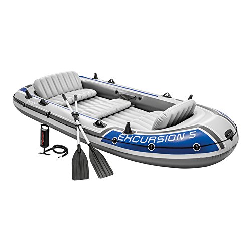 Set Bateau Gonflable 5 Places Intex Excursion 5